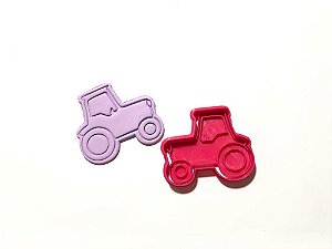 Cortador de Biscoito Carrinho com Carimbo