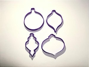 Kit Cortadores de Biscoito Bolas de Natal