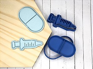 Cortador de Biscoito seringa e cápsula