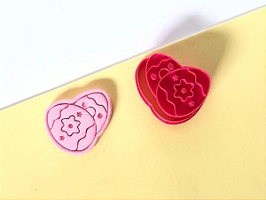 Cortador de Bolacha Ovinhos de Páscoa com carimbo