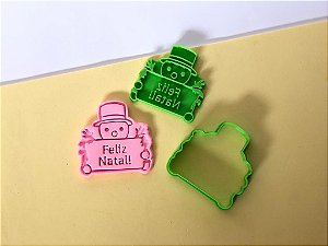Cortador de Biscoito Plaquinha Feliz Natal