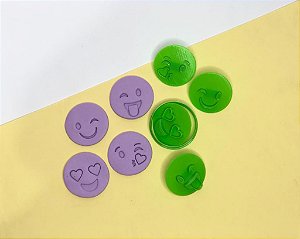 Kit Cortador de biscoito Emojis