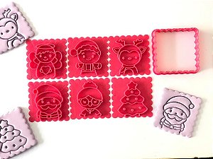 Kit Cortador de Biscoito Maria Natal