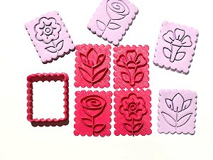 Kit Cortador de Biscoito Maria Flores
