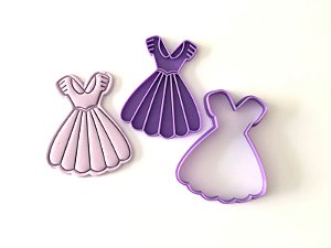 Cortador de Biscoito Vestido princesa
