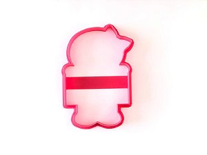 Cortador de bolacha Gingerbread Menina com Plaquinha