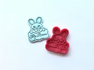 Cortador de Biscoito Coelho Plaquinha