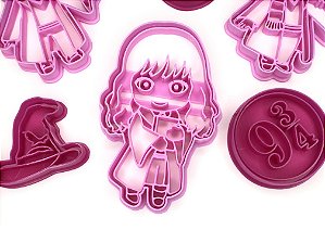 Cortador de Biscoito Hermione Harry Potter