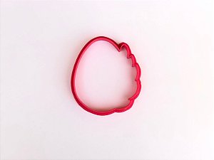 Cortador de Biscoito Ovo de Páscoa Com Ramo