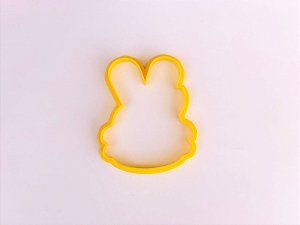Cortador de Biscoito Carinha Coelha laço