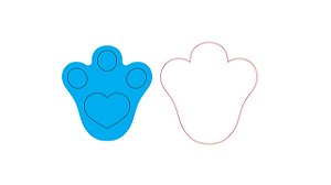 Cortador de Biscoito Pata de coelho