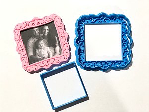 Kit Cortador e Carimbo Porta Retratos