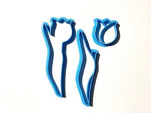Kit Cortador de Biscoito Tulipa em Partes