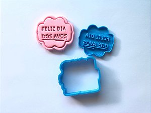 Cortador + Carimbo Feliz dia dos Avos