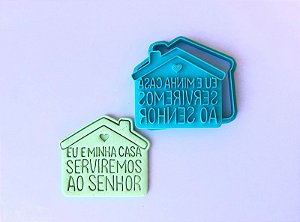 Cortador e carimbo Eu e Minha casa