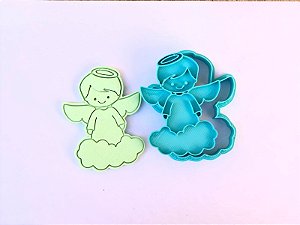 Cortador e carimbo Anjo na Nuvem