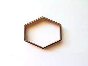 Cortador de biscoito moldura Hexagonal V
