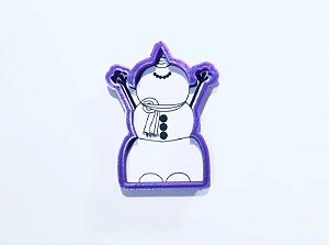 Cortador de Biscoito Boneco de Neve V