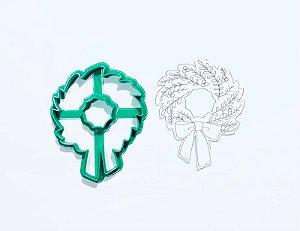 Cortador de Bolacha guirlanda natalina