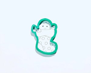 Cortador de Bolacha Meia ginger natalino