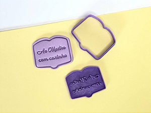 Cortador de bolacha livro ao mestre com carinho