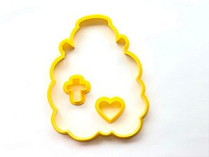 Cortador de Bolacha jogo da velha anjo