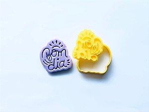 Cortador e carimbo Bom Dia