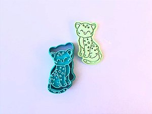 Cortador de biscoito onça pintada