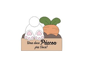 Cortador de Biscoito Coelho e Cenoura no  Cesto