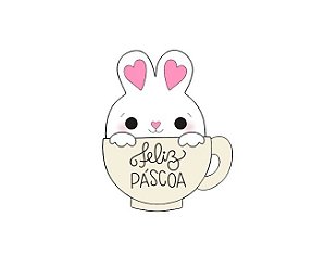 Cortador de bolacha Coelho na Xícara