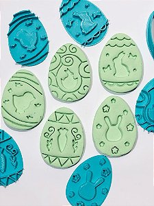 Kit Cortador de biscoito recheadinhos de páscoa