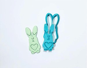 Cortador de biscoito Coelho coração 2