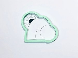 Cortador de bolacha sepulcro túmulo com sol