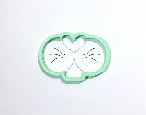 Cortador de bolacha focinho coelho V