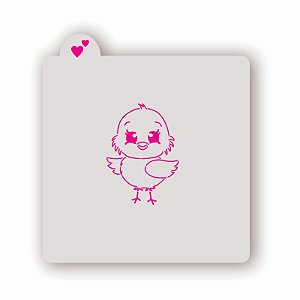 Estêncil Pintinho Páscoa