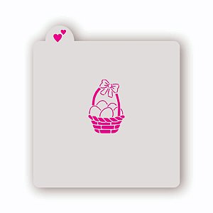 Estêncil Cesta de Páscoa