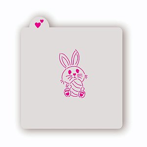 Estêncil Coelhinho com Ovo Simples