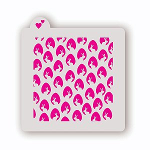Estêncil Fundo Coelhinhos