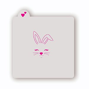 Estêncil Rosto de Coelho