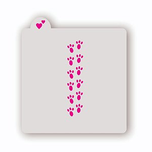 Estêncil Pegadas de Coelho