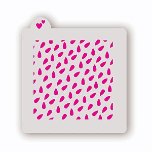 Estêncil Fundo cenoura com 2 partes