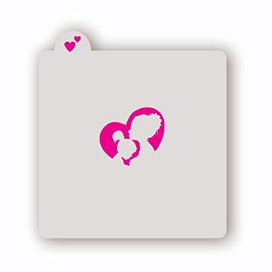 Estêncil Mãe com Filho