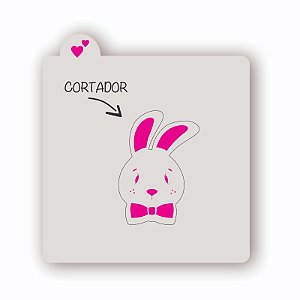 Estêncil + Cortador Coelho Gravata