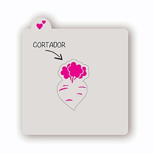 Estêncil + Cortador Cenoura Simples