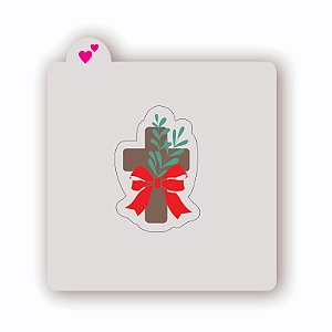 Estêcil + Cortador Cruz Detalhes