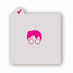 Estêncil Cabeça Harry Potter