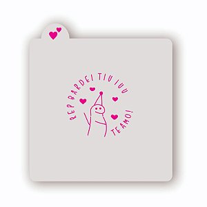 Estêncil Flork Rep Bardei tiu iu