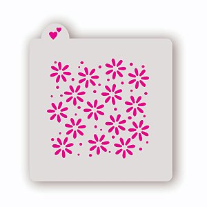 Estêncil Fundo Margarida