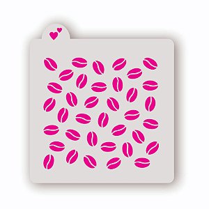 Estêncil Fundo Café