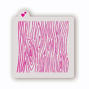 Estêncil Fundo Textura Madeira